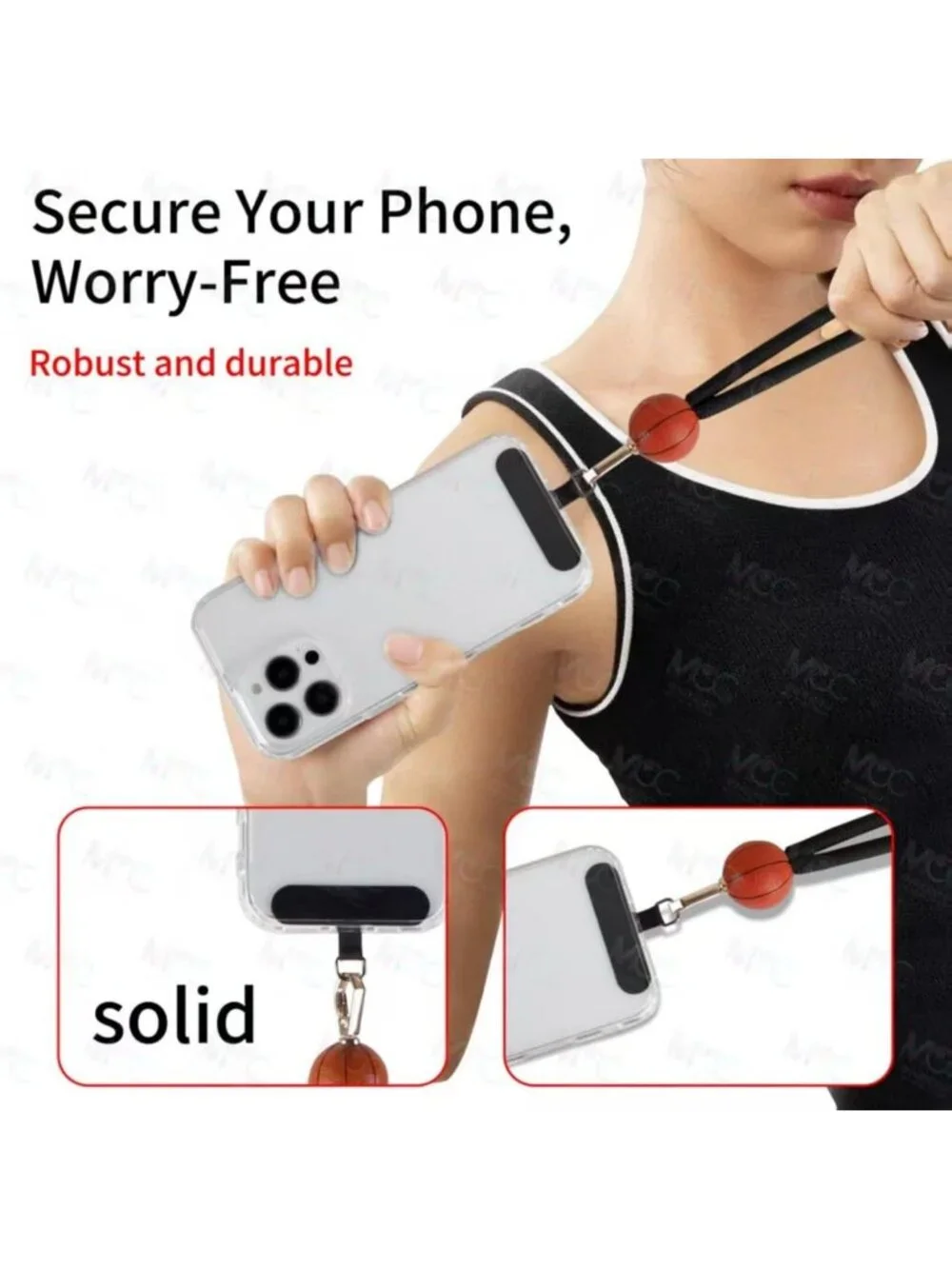 Basketball Pendant Phone Lanyard | Crossbody Strap for Hands-Free Convenience